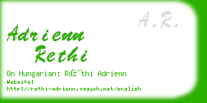 adrienn rethi business card